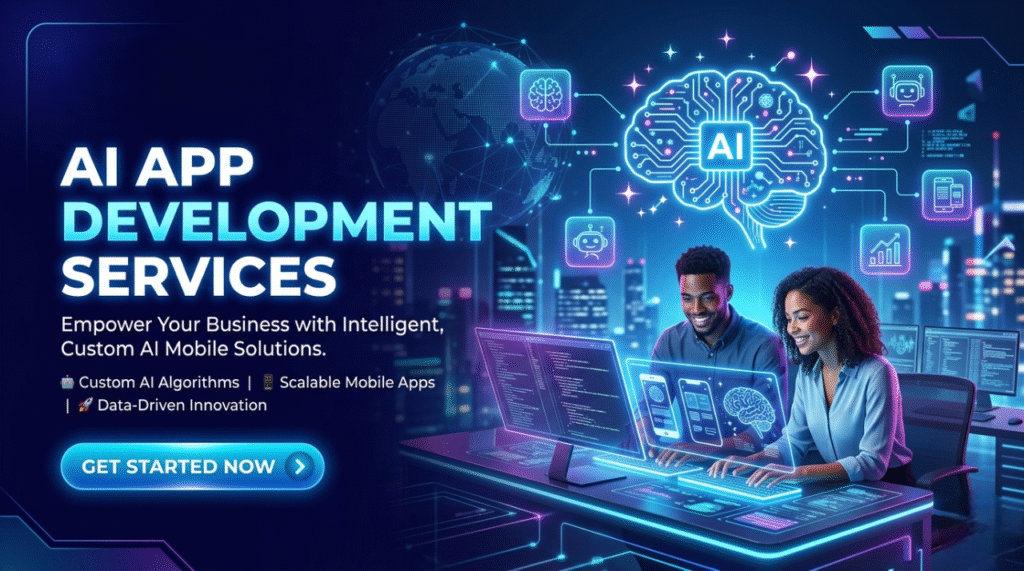 AI App development services page banner 0001